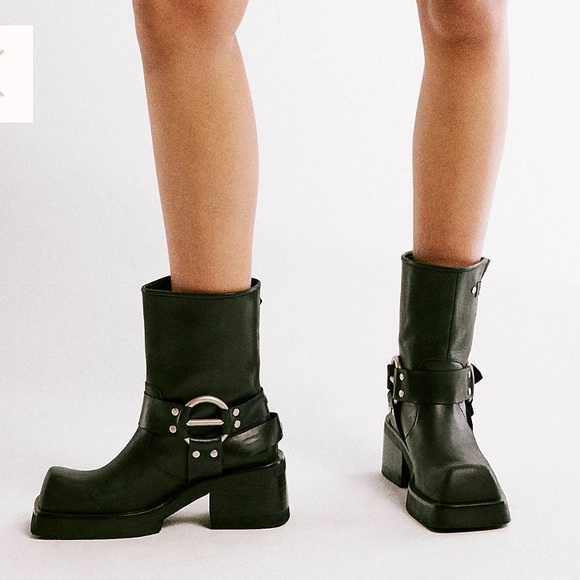 Jeffrey Campbell Moto Boots - Picture 1 of 4